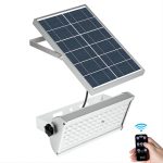 luz del panel solar al aire libre